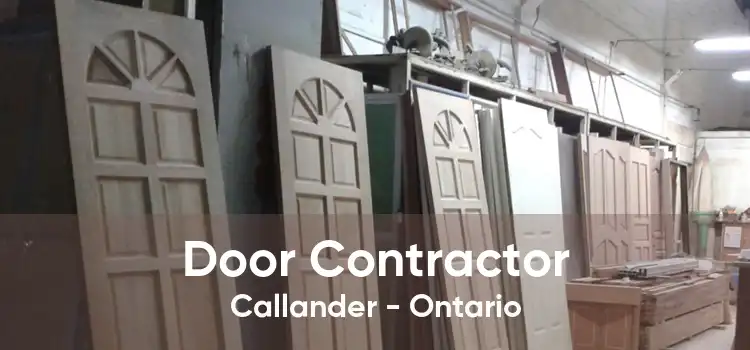 Door Contractor Callander - Ontario